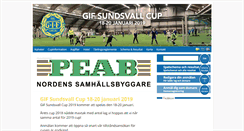 Desktop Screenshot of gifsundsvallcup.se
