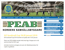 Tablet Screenshot of gifsundsvallcup.se